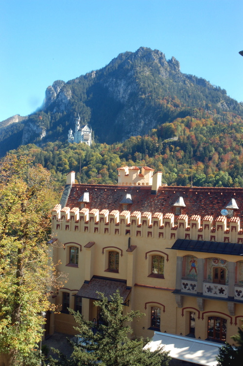 Blick vom gelben zum weien Schloss